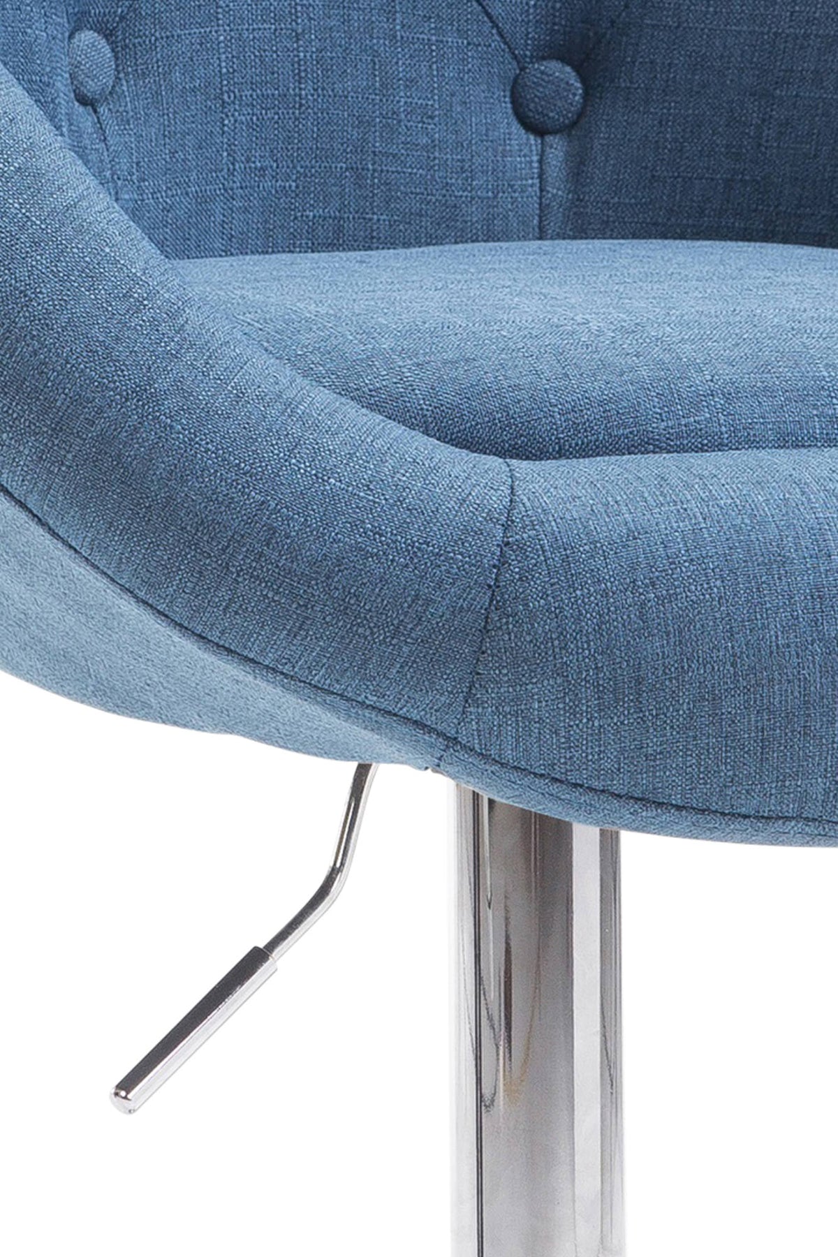 Barhocker London V2 Stoff chrom – Ansicht 5
