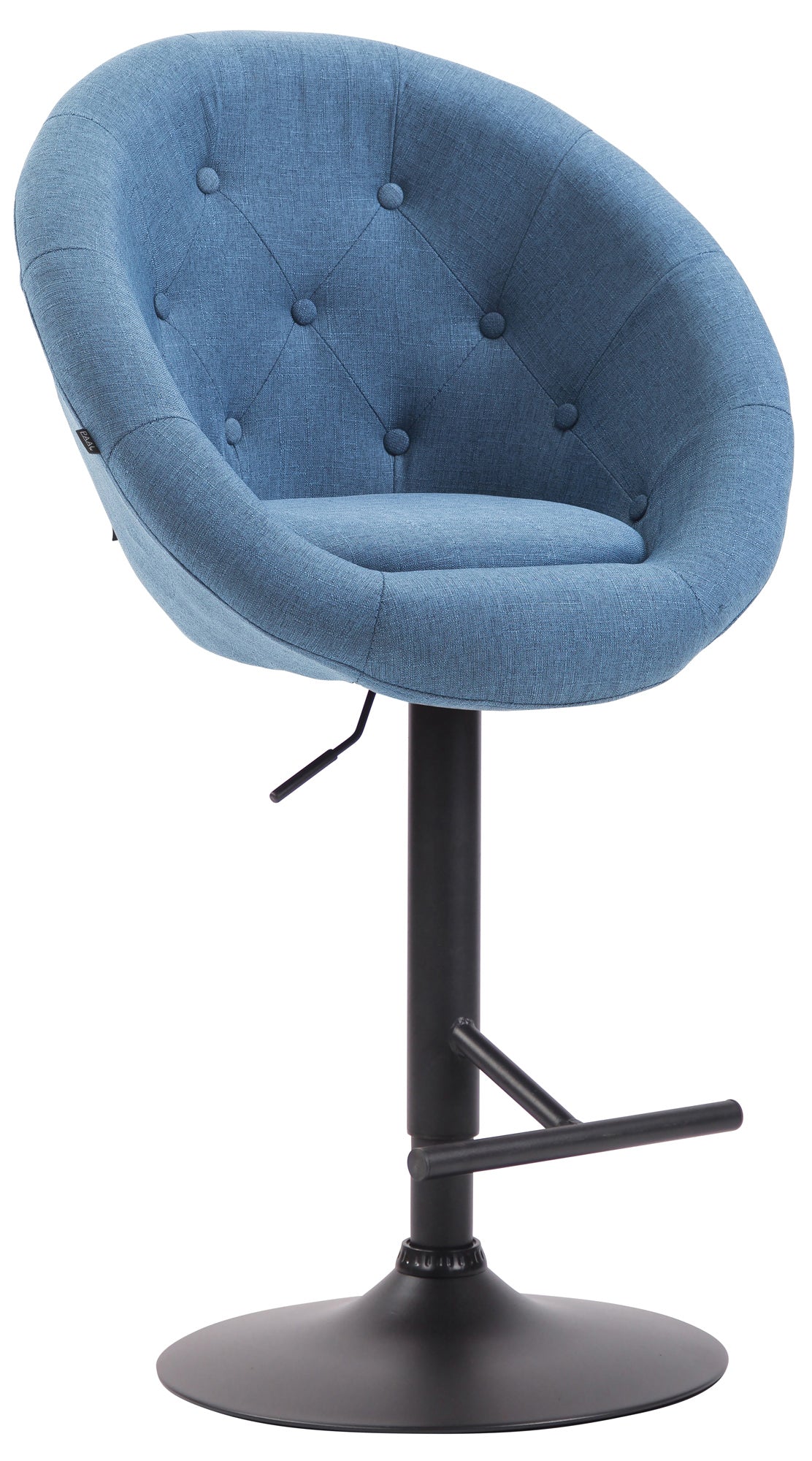 Barhocker London V2 Stoff schwarz