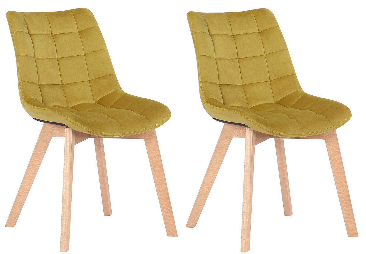 2er Set Esszimmerstühle Passaic Samt – Ansicht 17