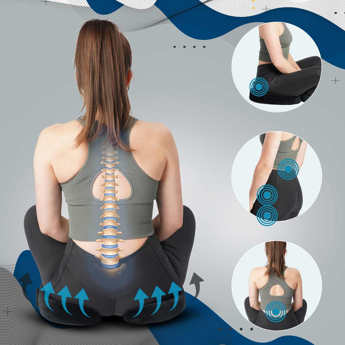 Ergonomisches Sitzkissen – Ansicht 2