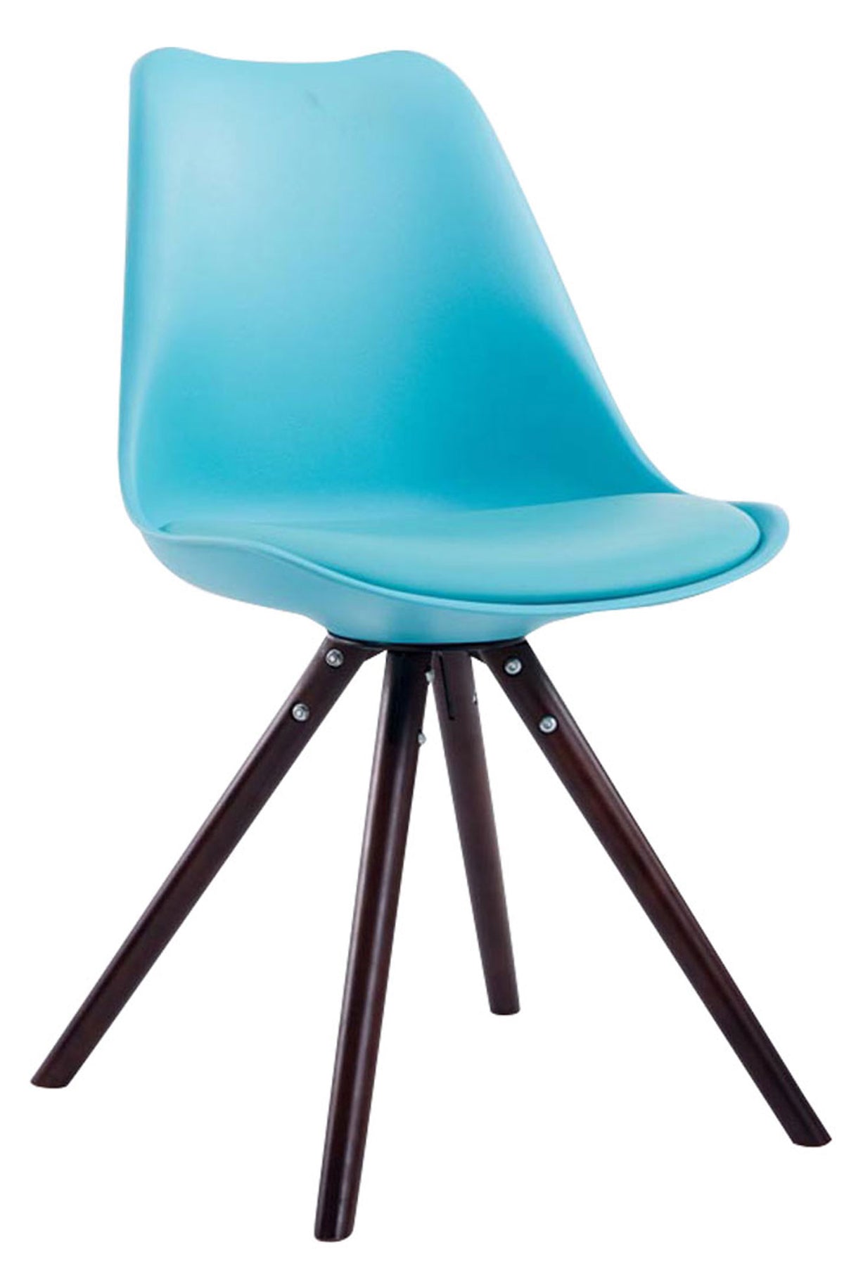 4er Set Stühle Toulouse Kunstleder Rund cappuccino – Ansicht 2