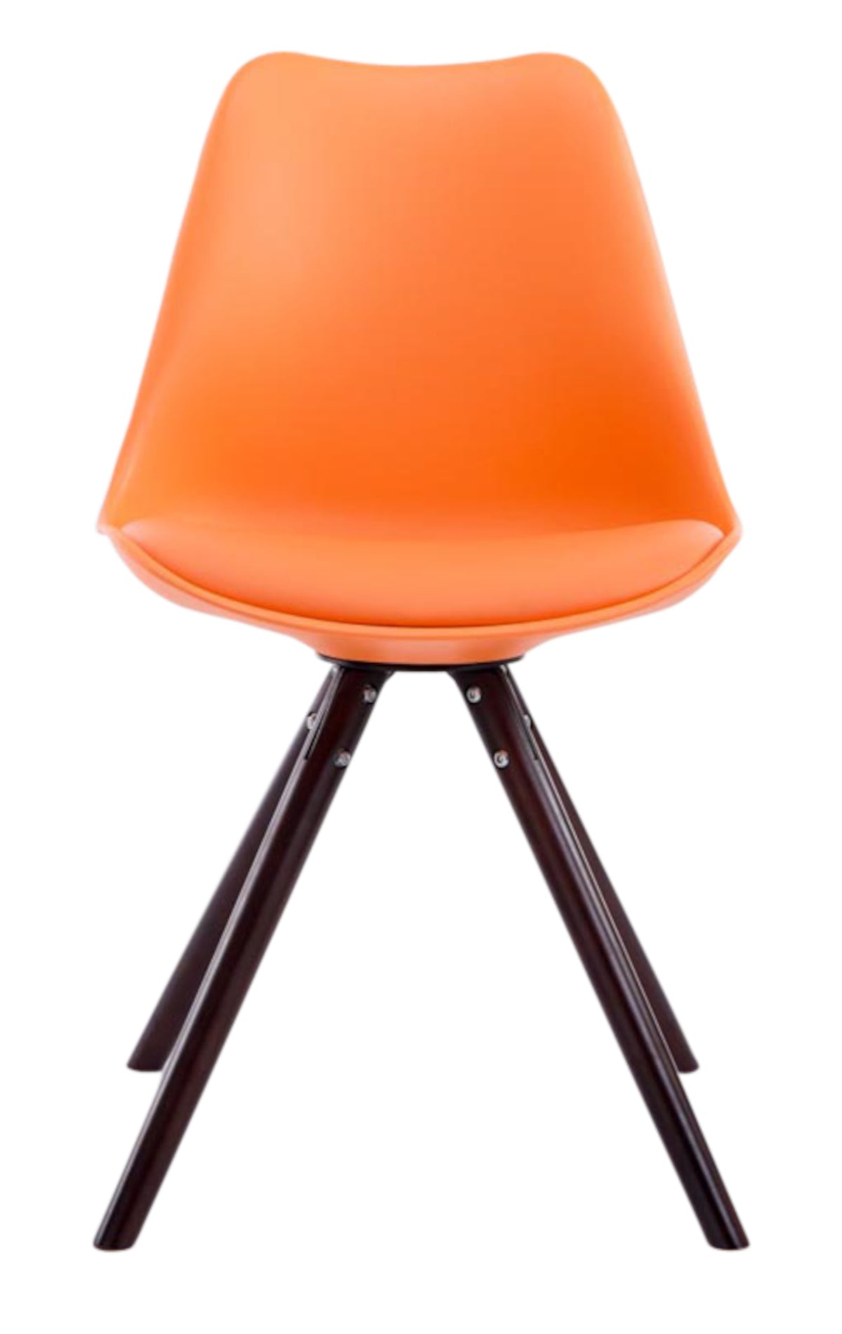 4er Set Stühle Toulouse Kunstleder Rund cappuccino – Ansicht 12
