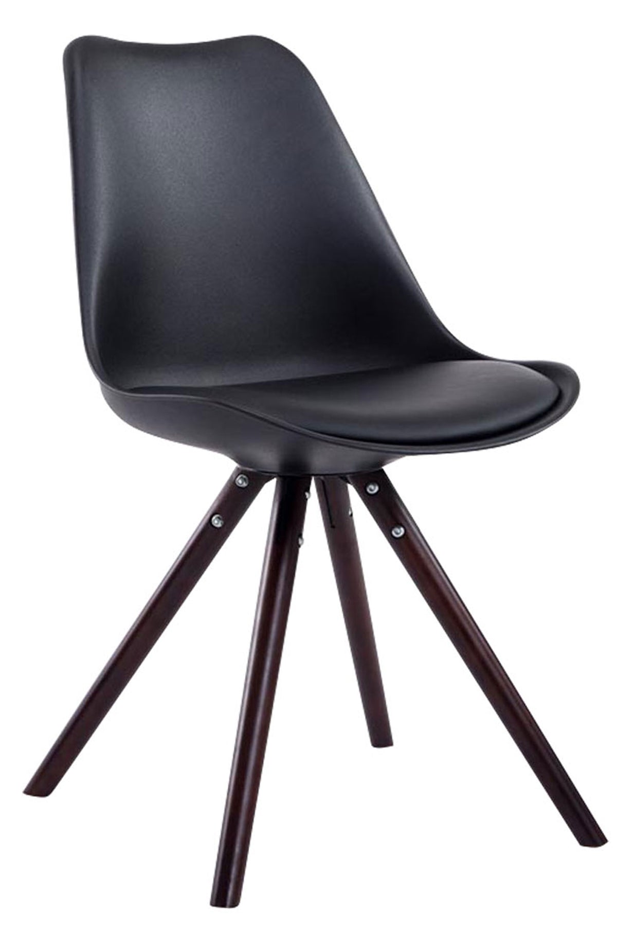 4er Set Stühle Toulouse Kunstleder Rund cappuccino – Ansicht 17