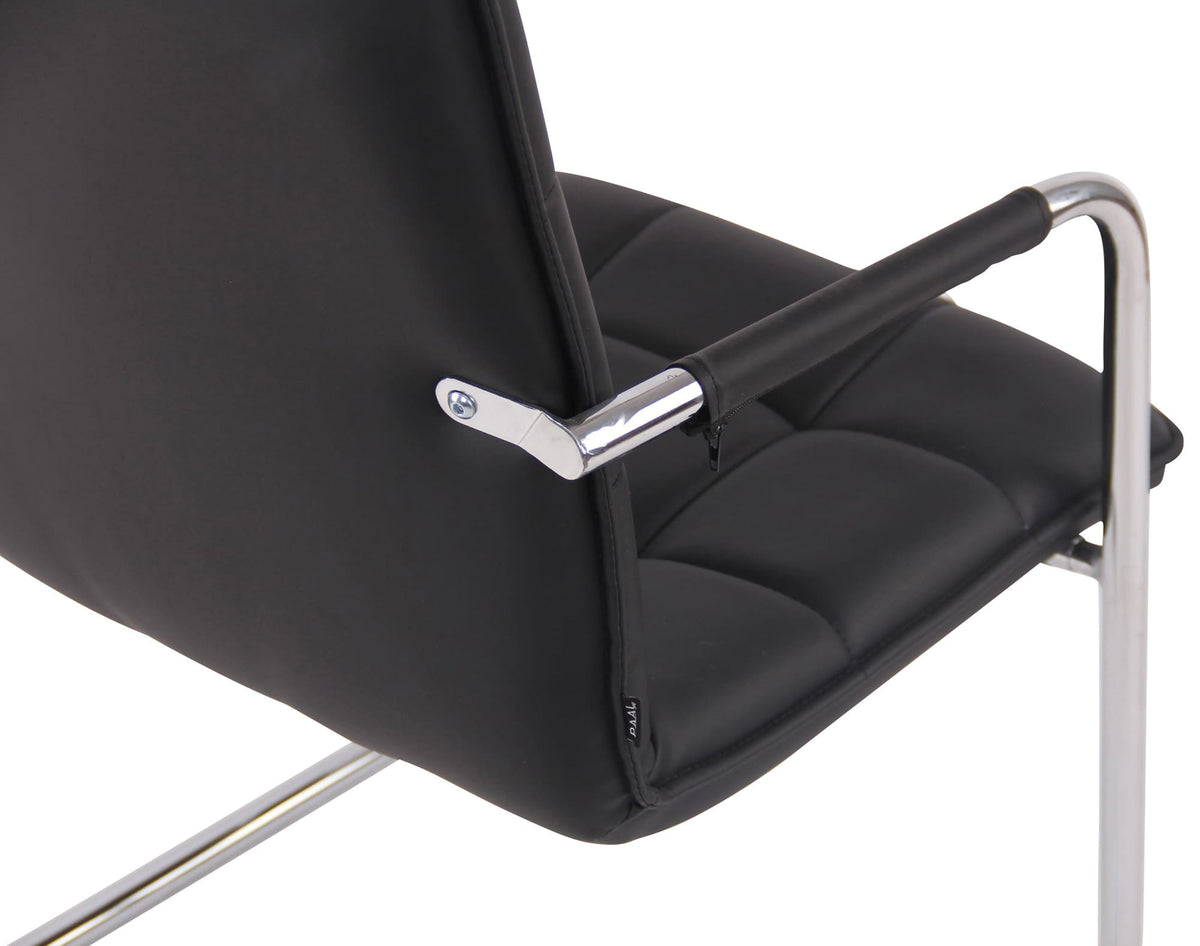 2er Set Besucherstühle Gandia Kunstleder chrom – Ansicht 8