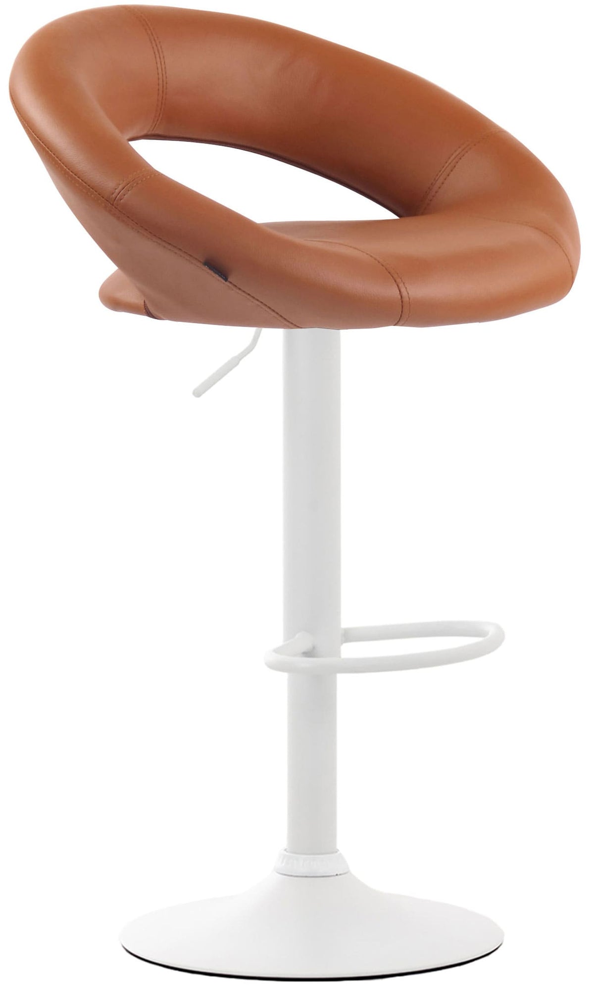 2er Set Barhocker Olinda Kunstleder weiß – Ansicht 12