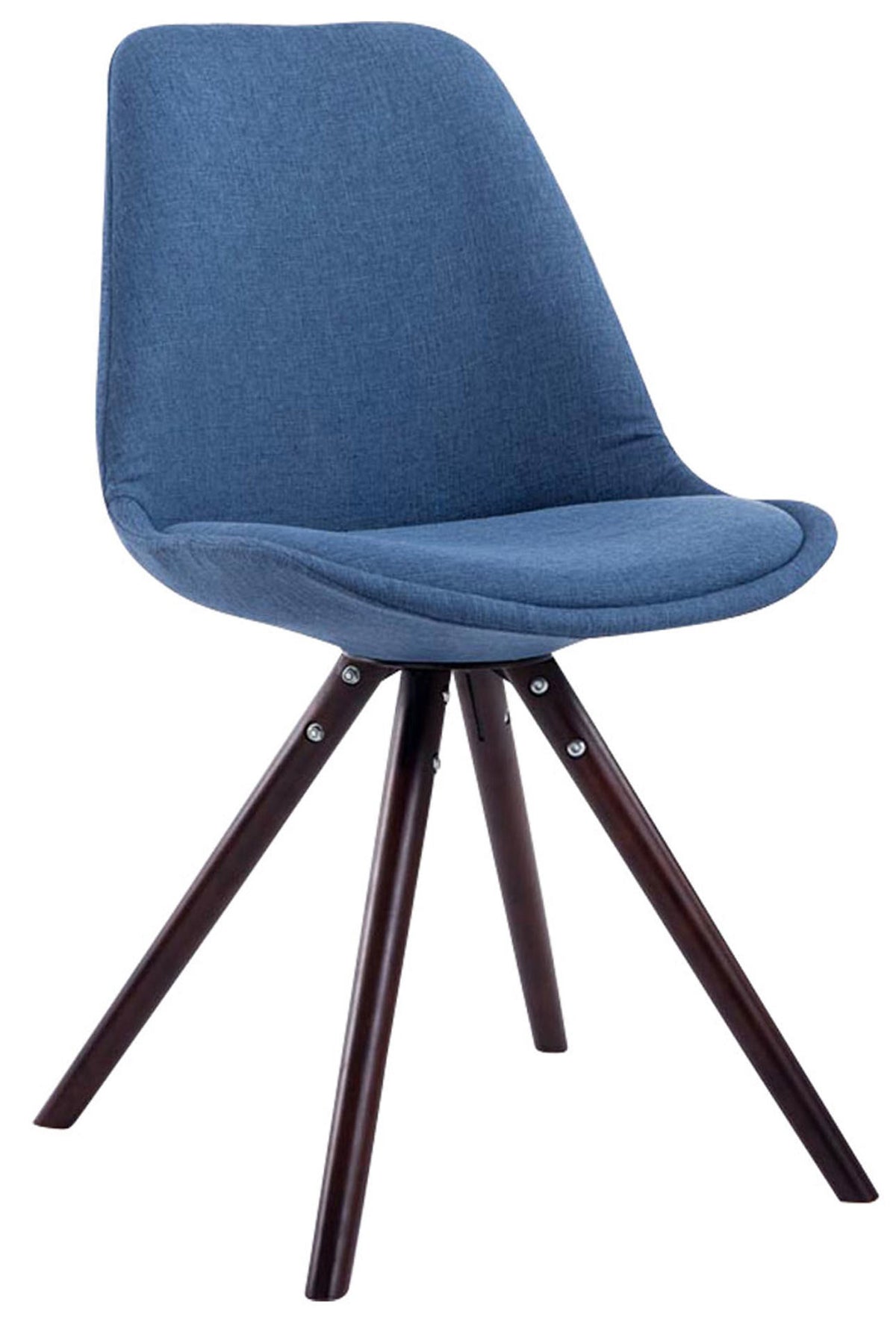 4er Set Stühle Toulouse Stoff Cappuccino Rund – Ansicht 2
