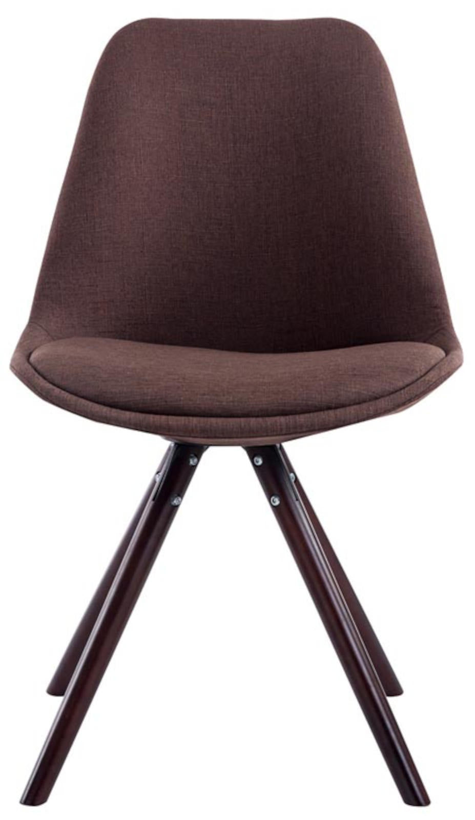 4er Set Stühle Toulouse Stoff Cappuccino Rund – Ansicht 6