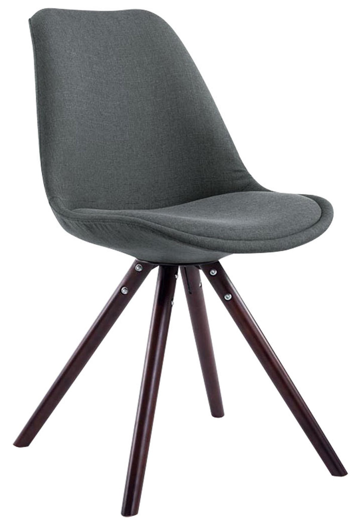 4er Set Stühle Toulouse Stoff Cappuccino Rund – Ansicht 11