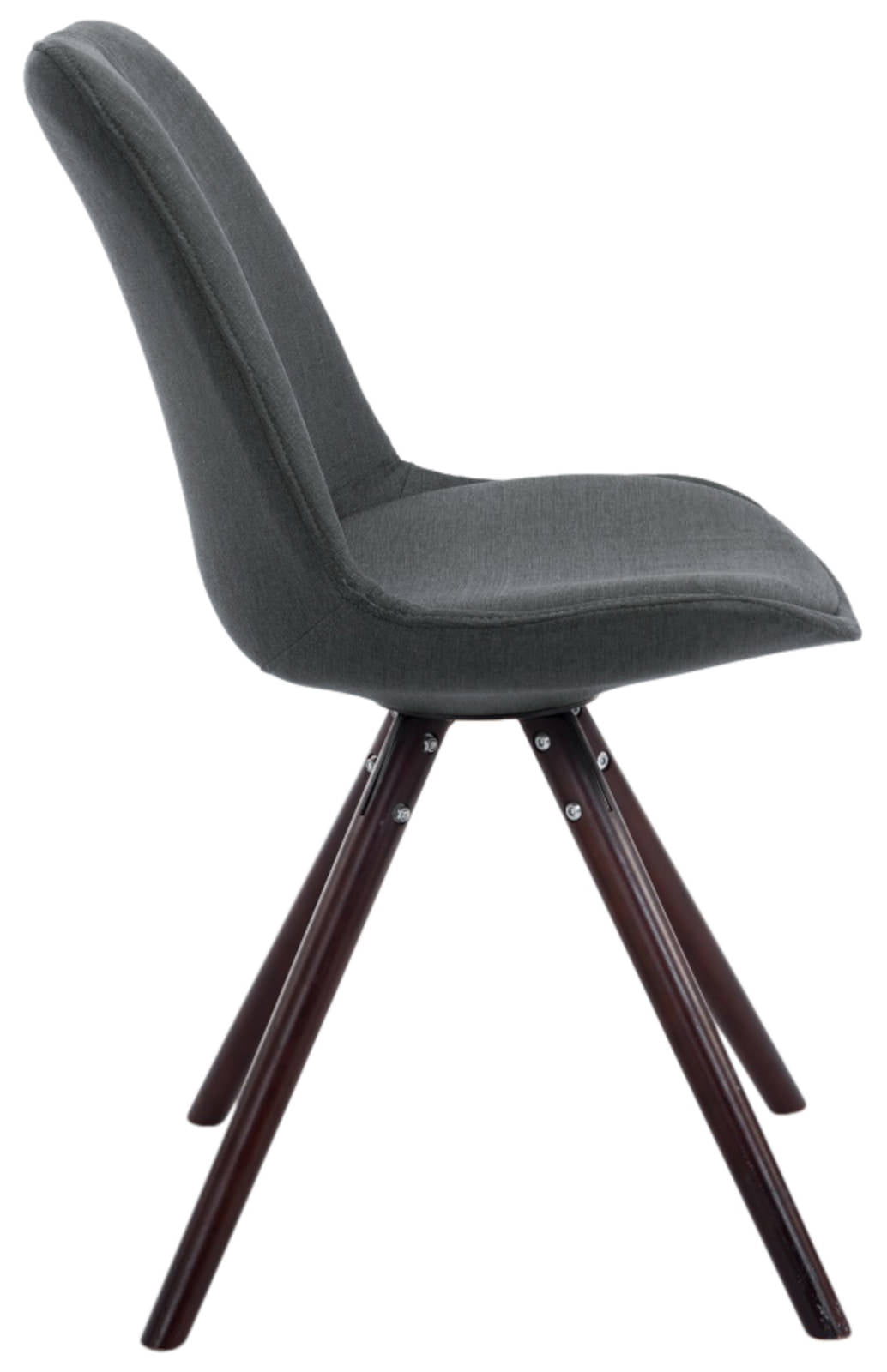 4er Set Stühle Toulouse Stoff Cappuccino Rund – Ansicht 13