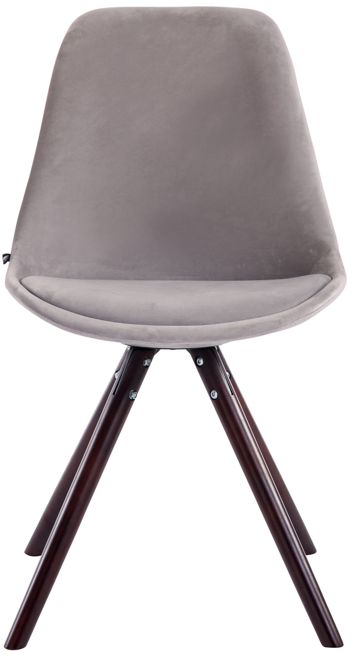 4er Set Stühle Toulouse Samt Rund cappuccino – Ansicht 19