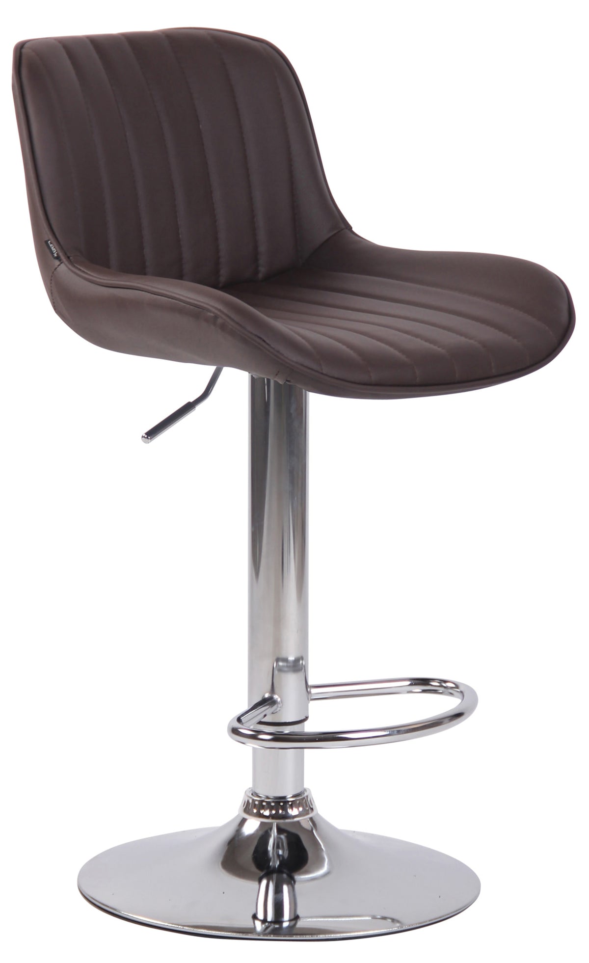 2er Set Barhocker Lentini Kunstleder chrom – Ansicht 2
