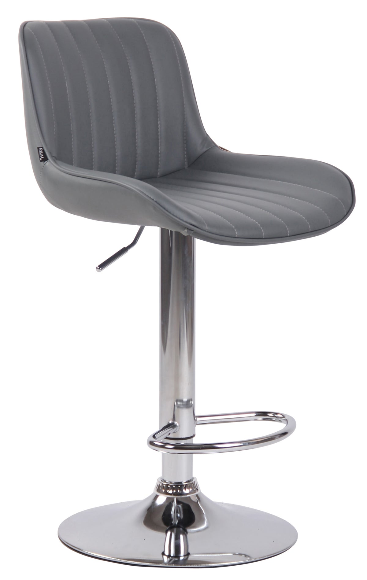2er Set Barhocker Lentini Kunstleder chrom – Ansicht 10