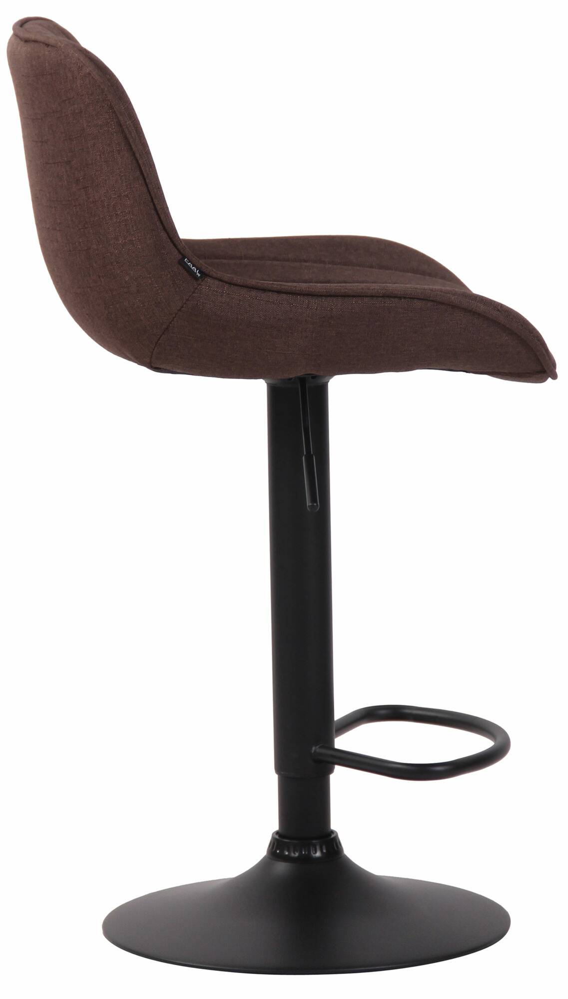 2er Set Barhocker Lentini Stoff schwarz – Ansicht 4