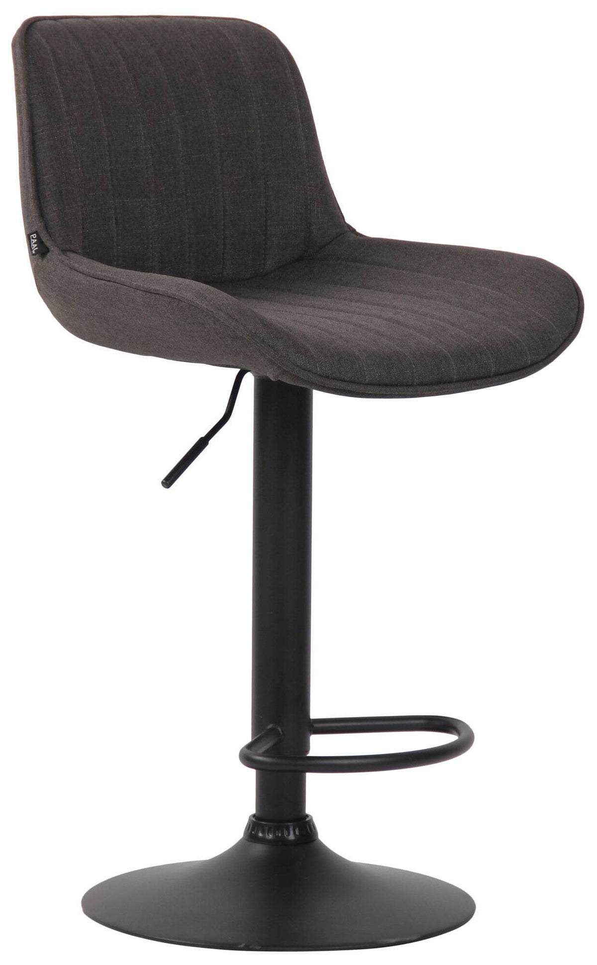 2er Set Barhocker Lentini Stoff schwarz – Ansicht 14