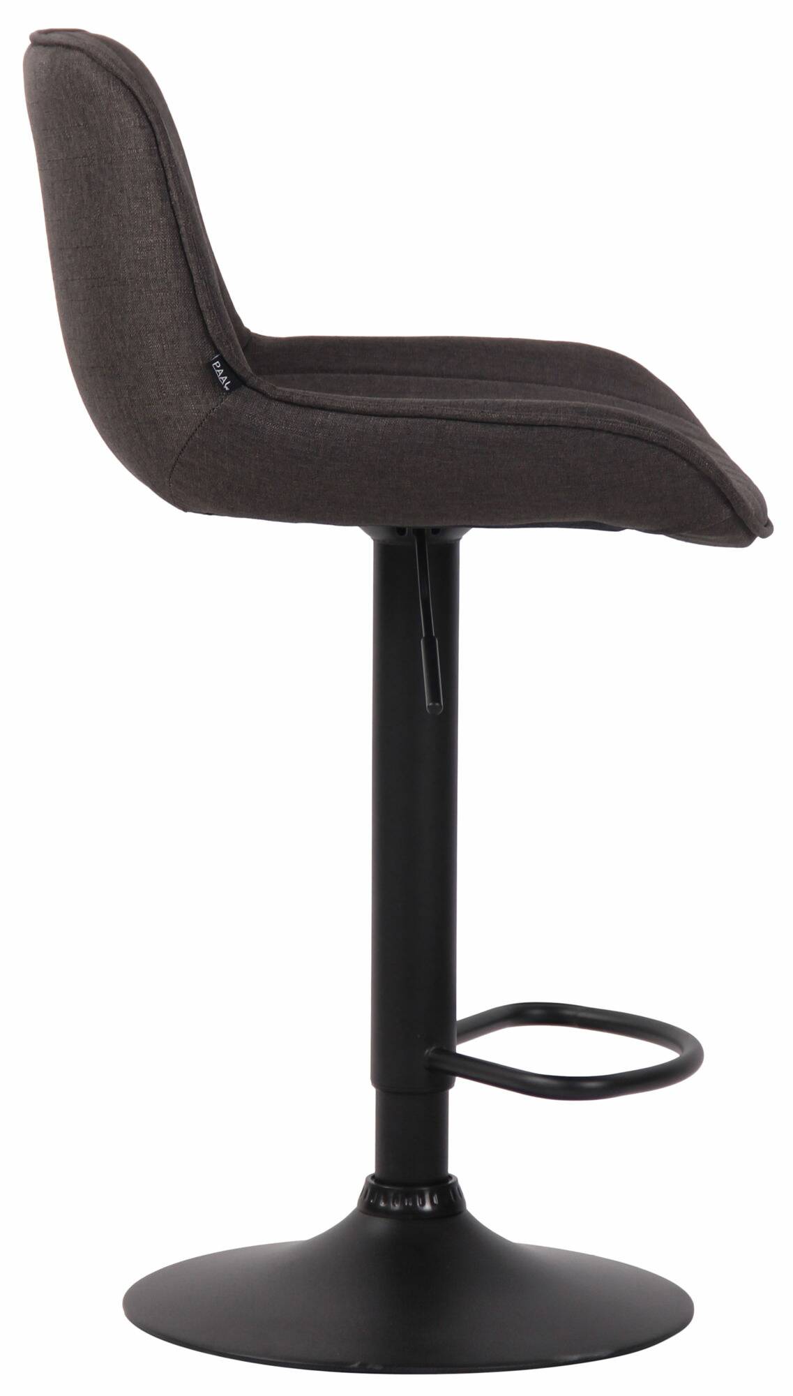 2er Set Barhocker Lentini Stoff schwarz – Ansicht 16
