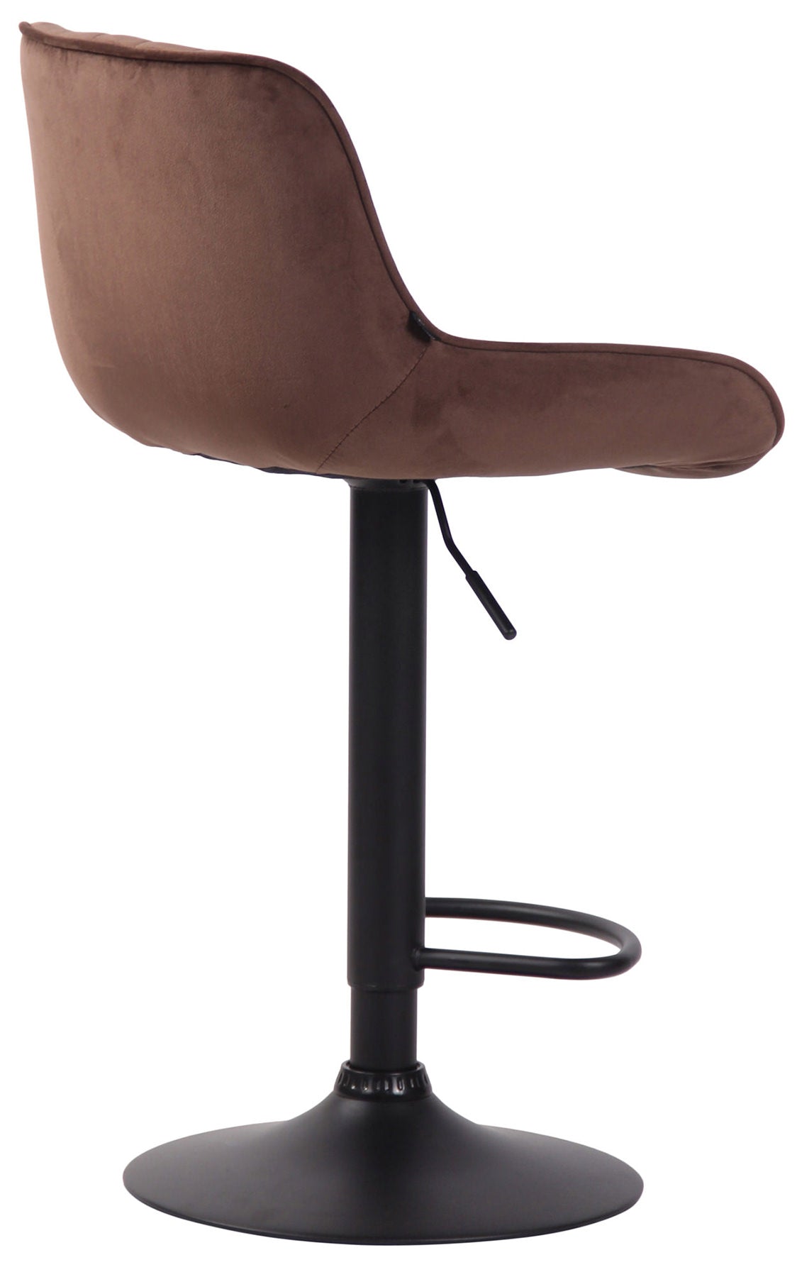 2er Set Barhocker Lentini Samt schwarz – Ansicht 11