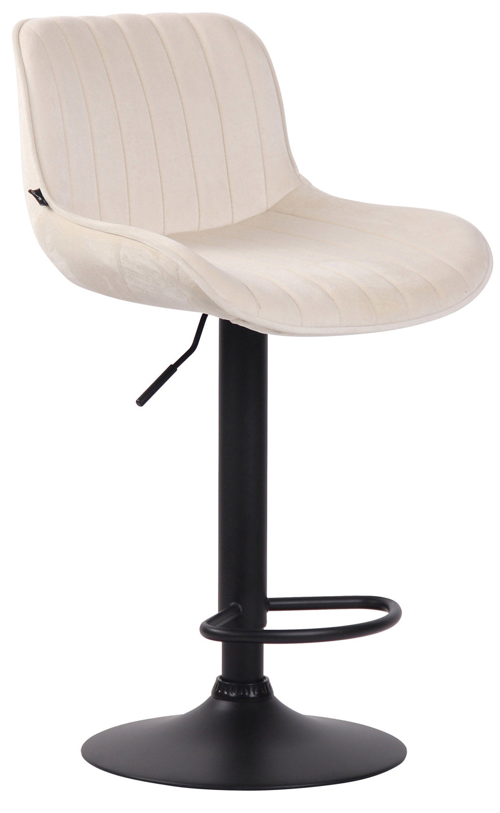 2er Set Barhocker Lentini Samt schwarz – Ansicht 14