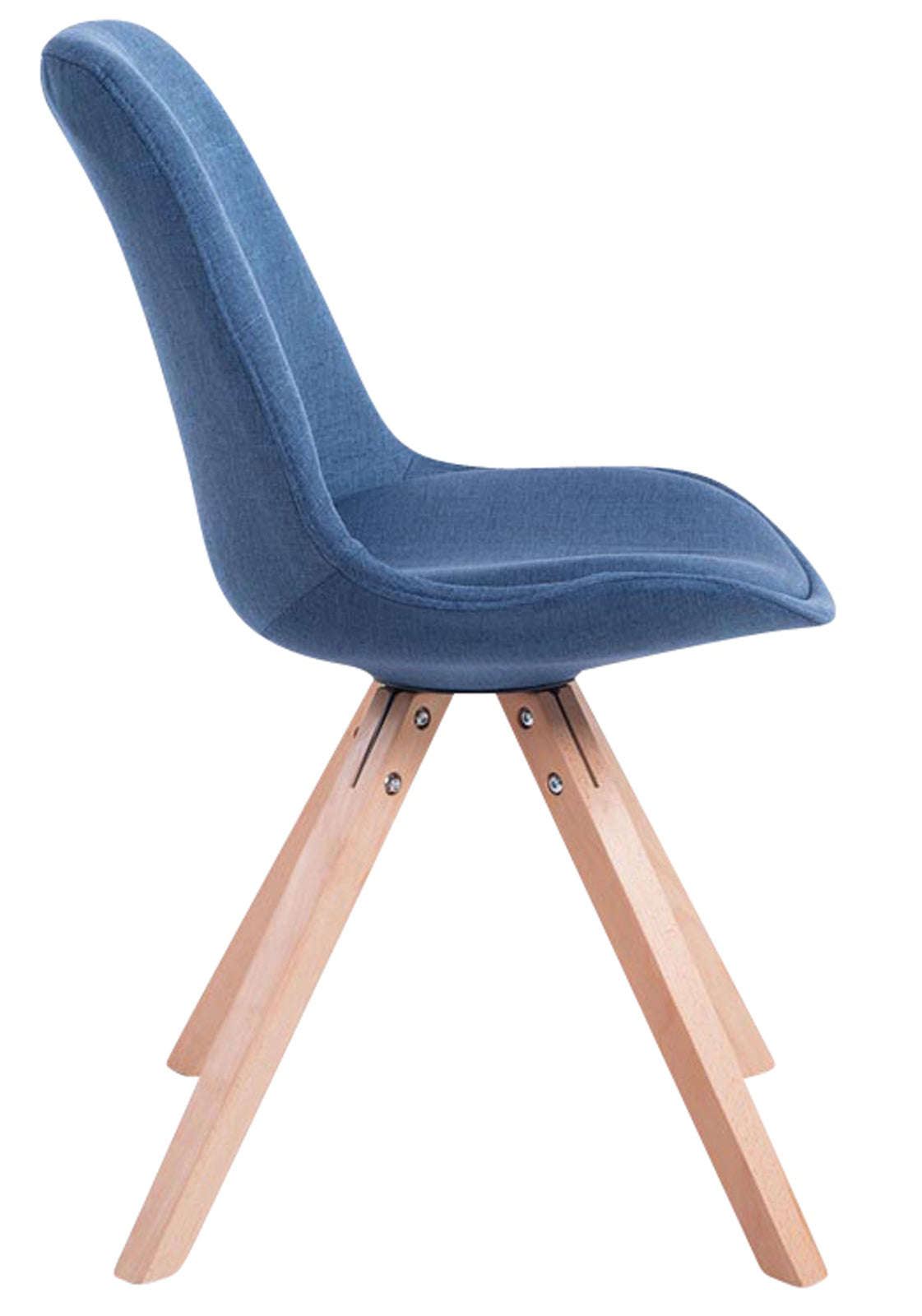 4er Set Besucherstuhl Toulouse Stoff Square Natura – Ansicht 4