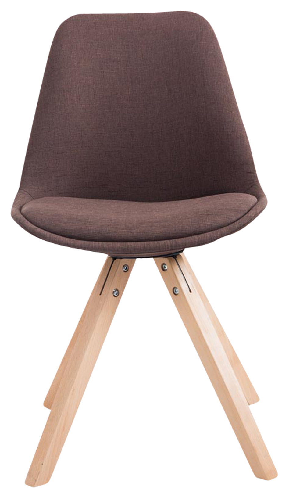 4er Set Besucherstuhl Toulouse Stoff Square Natura – Ansicht 8