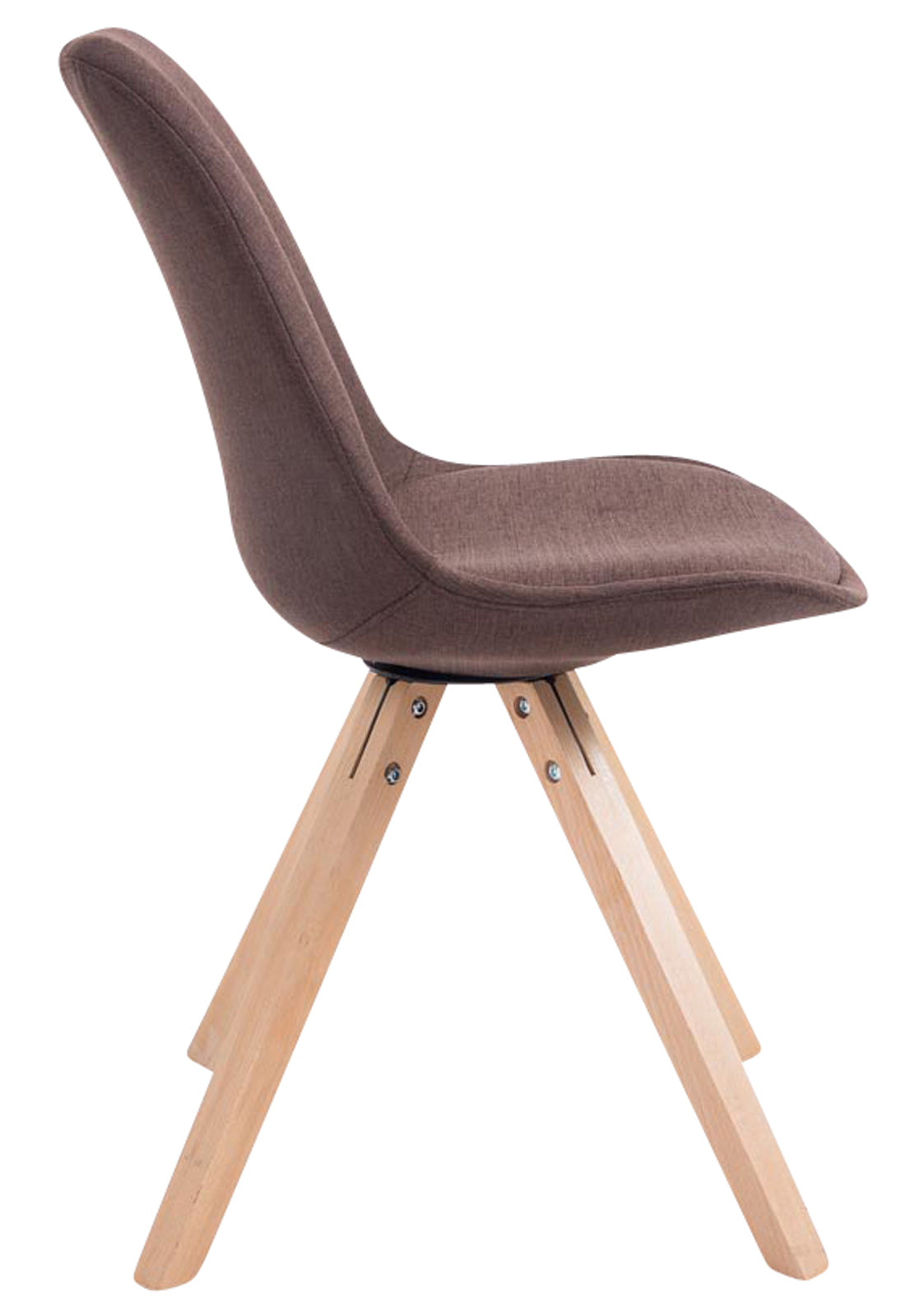 4er Set Besucherstuhl Toulouse Stoff Square Natura – Ansicht 9