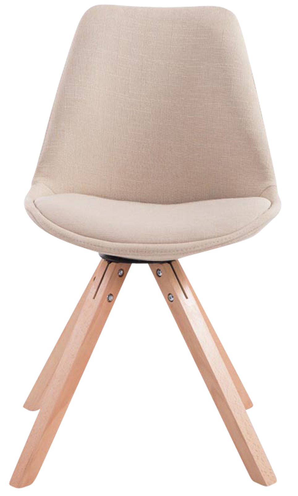 4er Set Besucherstuhl Toulouse Stoff Square Natura – Ansicht 13