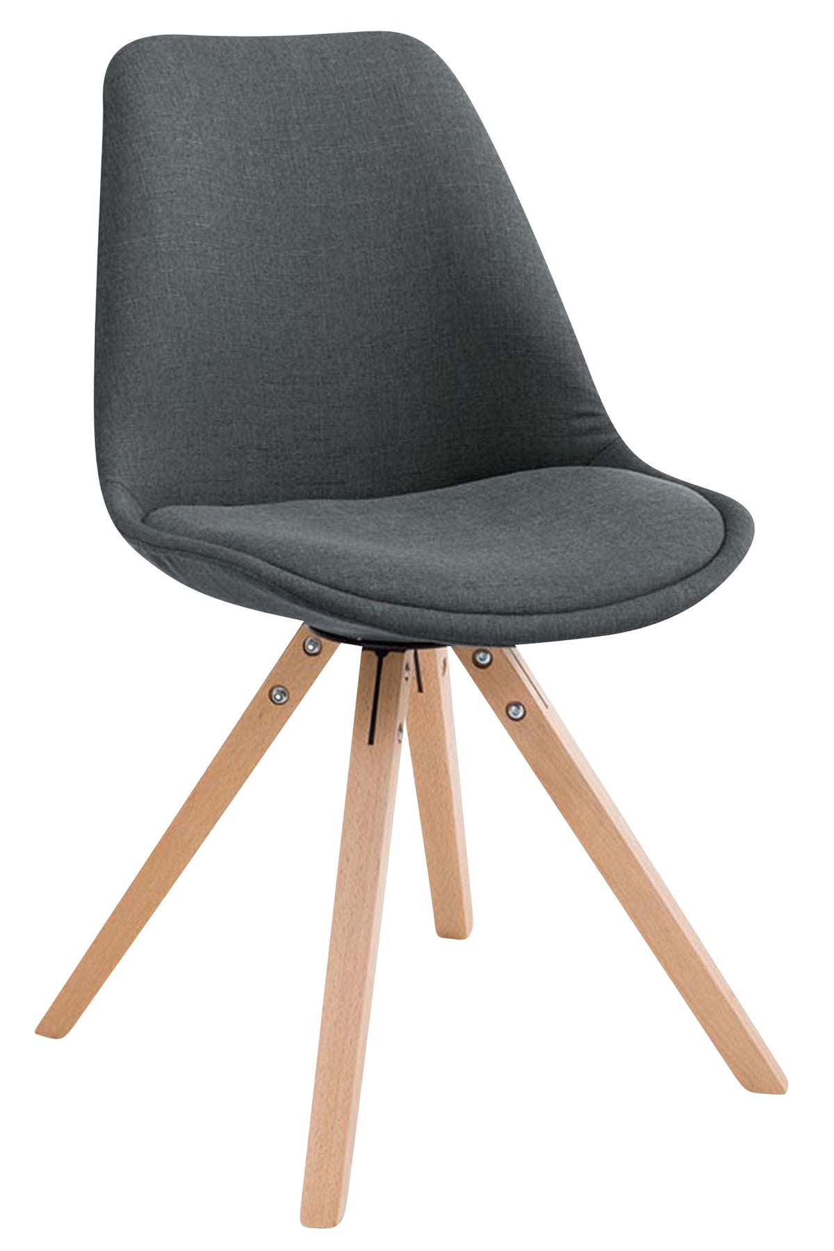 4er Set Besucherstuhl Toulouse Stoff Square Natura – Ansicht 17