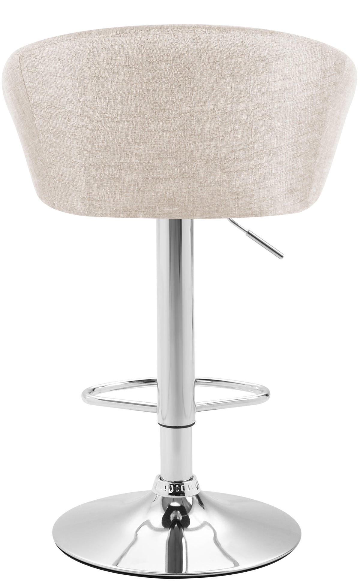 2er Set Barhocker Miami V2 Stoff chrom – Ansicht 5