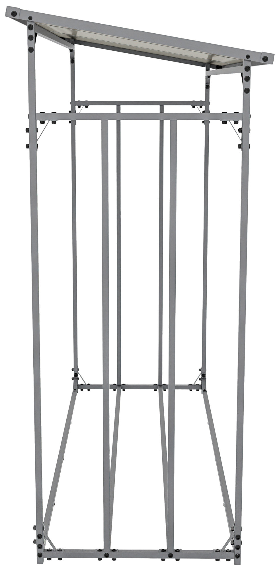 Kaminholzunterstand + Abdeckplane Ruston Aluminium XL – Ansicht 4