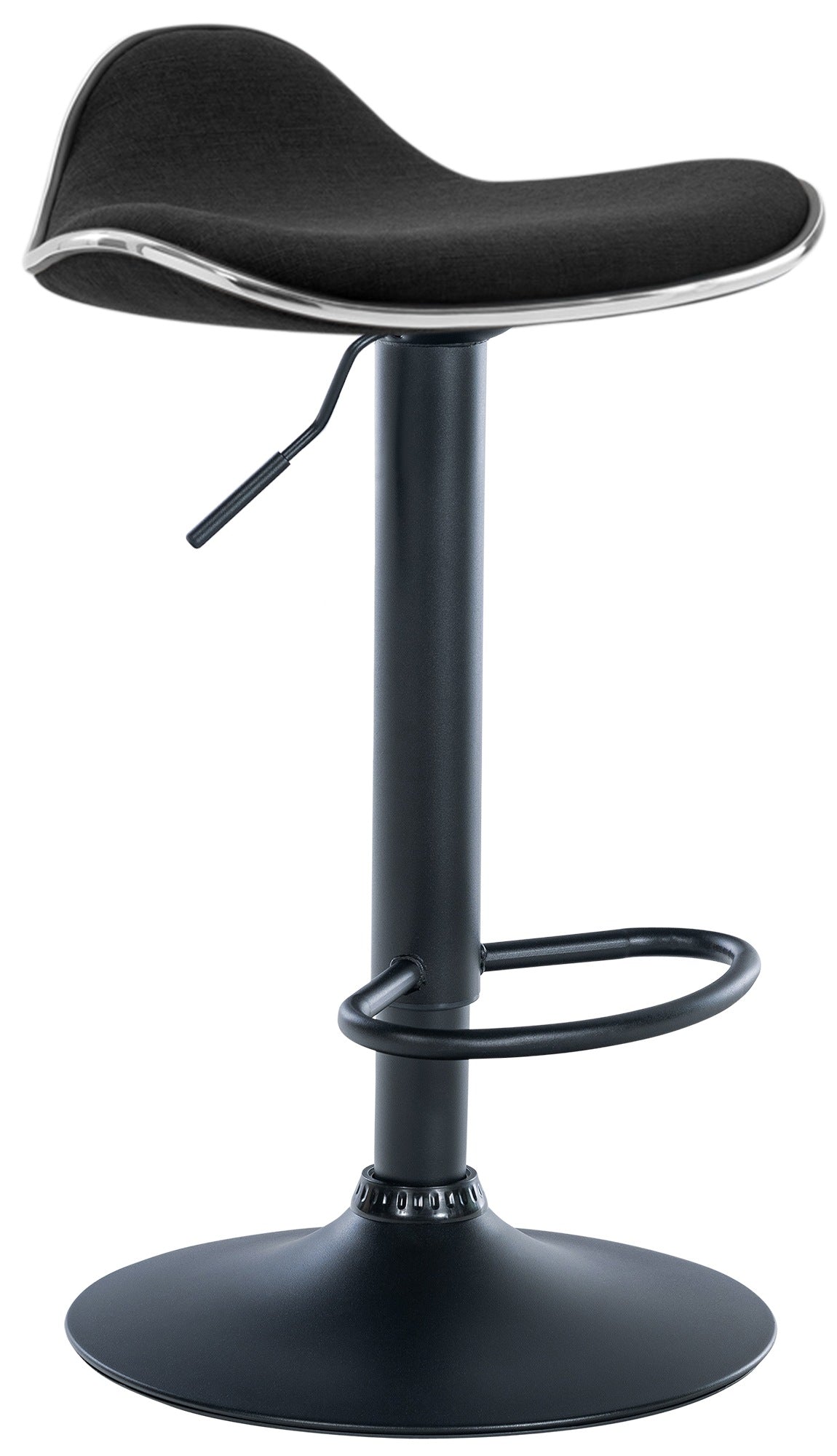 Barhocker Shanghai Stoff schwarz