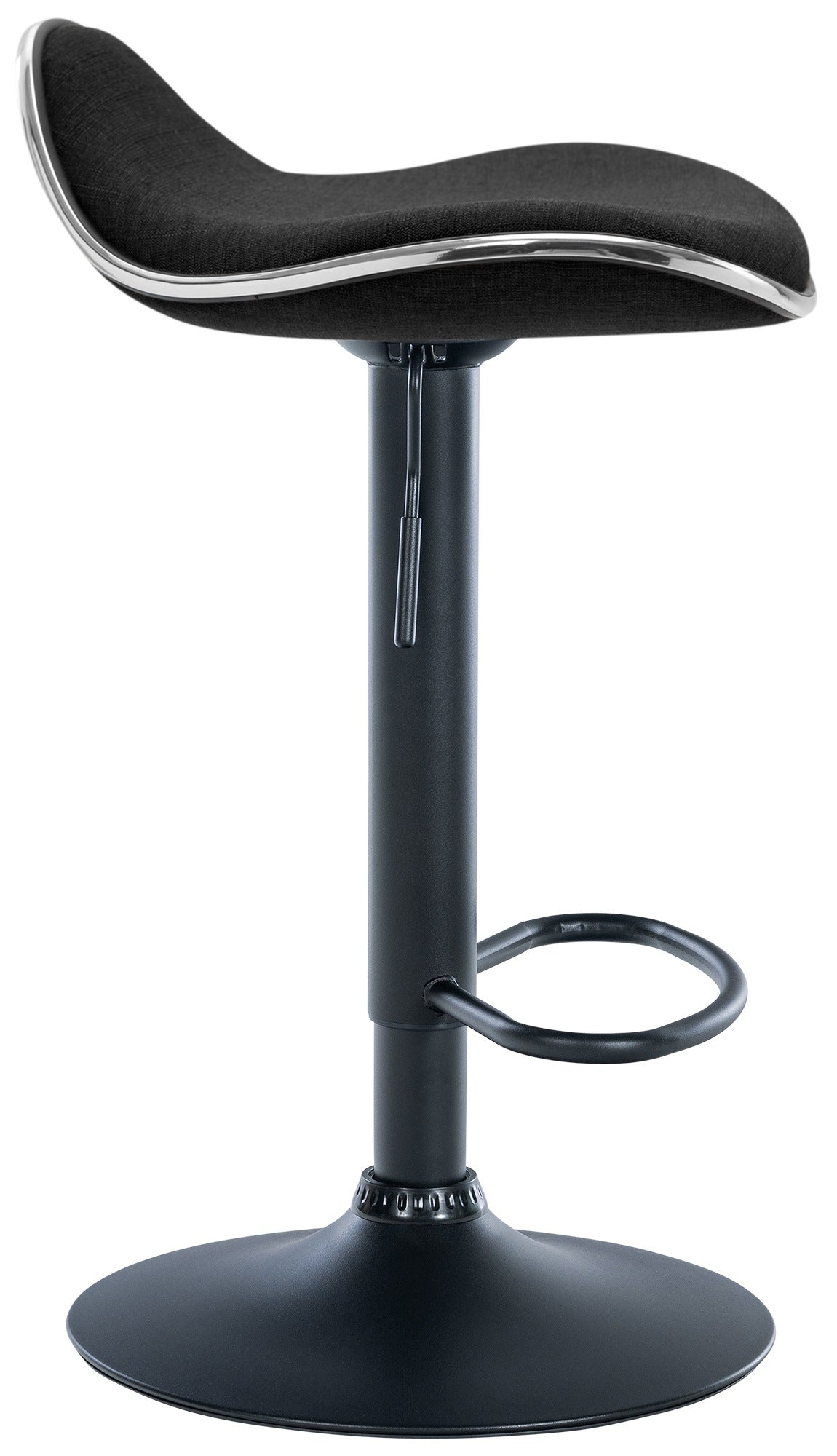 Barhocker Shanghai Stoff schwarz – Ansicht 3