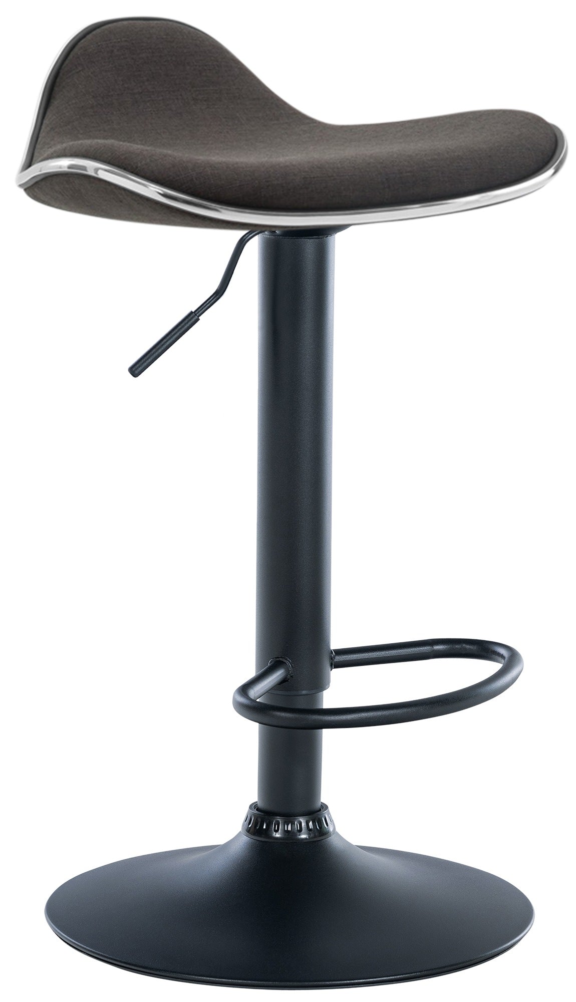 Barhocker Shanghai Stoff schwarz
