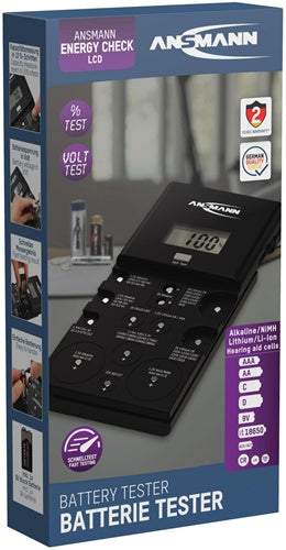 Batterie-/Akkutester für Akkus und Batterien 1 x 9V Blockbatterie ANSMANN – Ansicht 4