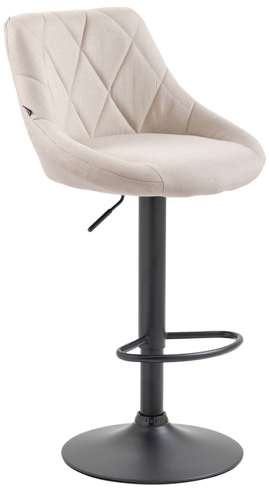 Barhocker Lazio Stoff schwarz