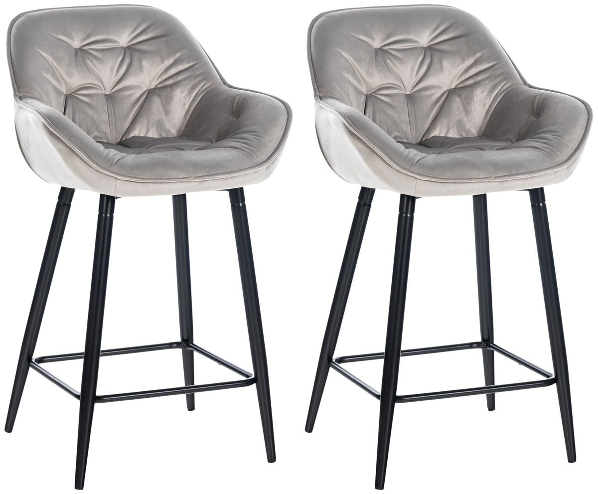 2er Set Barhocker Gibson Samt