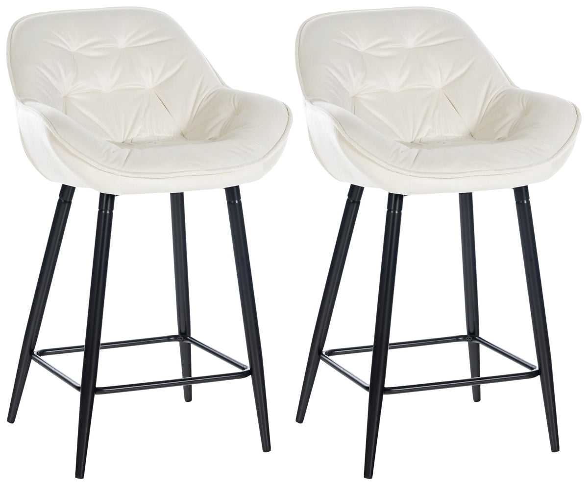2er Set Barhocker Gibson Samt – Ansicht 16