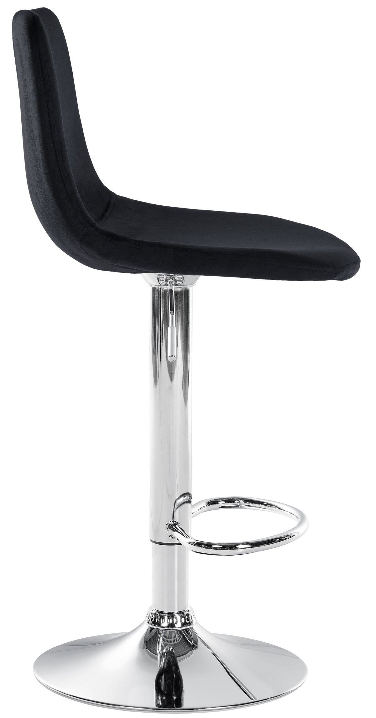 Barhocker Divo Samt Chrom – Ansicht 4