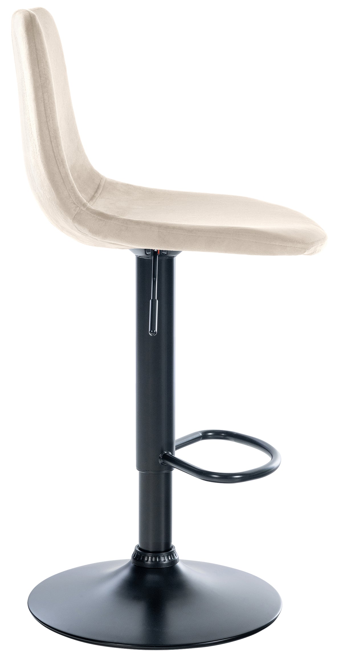 Barhocker Divo Samt Schwarz – Ansicht 12