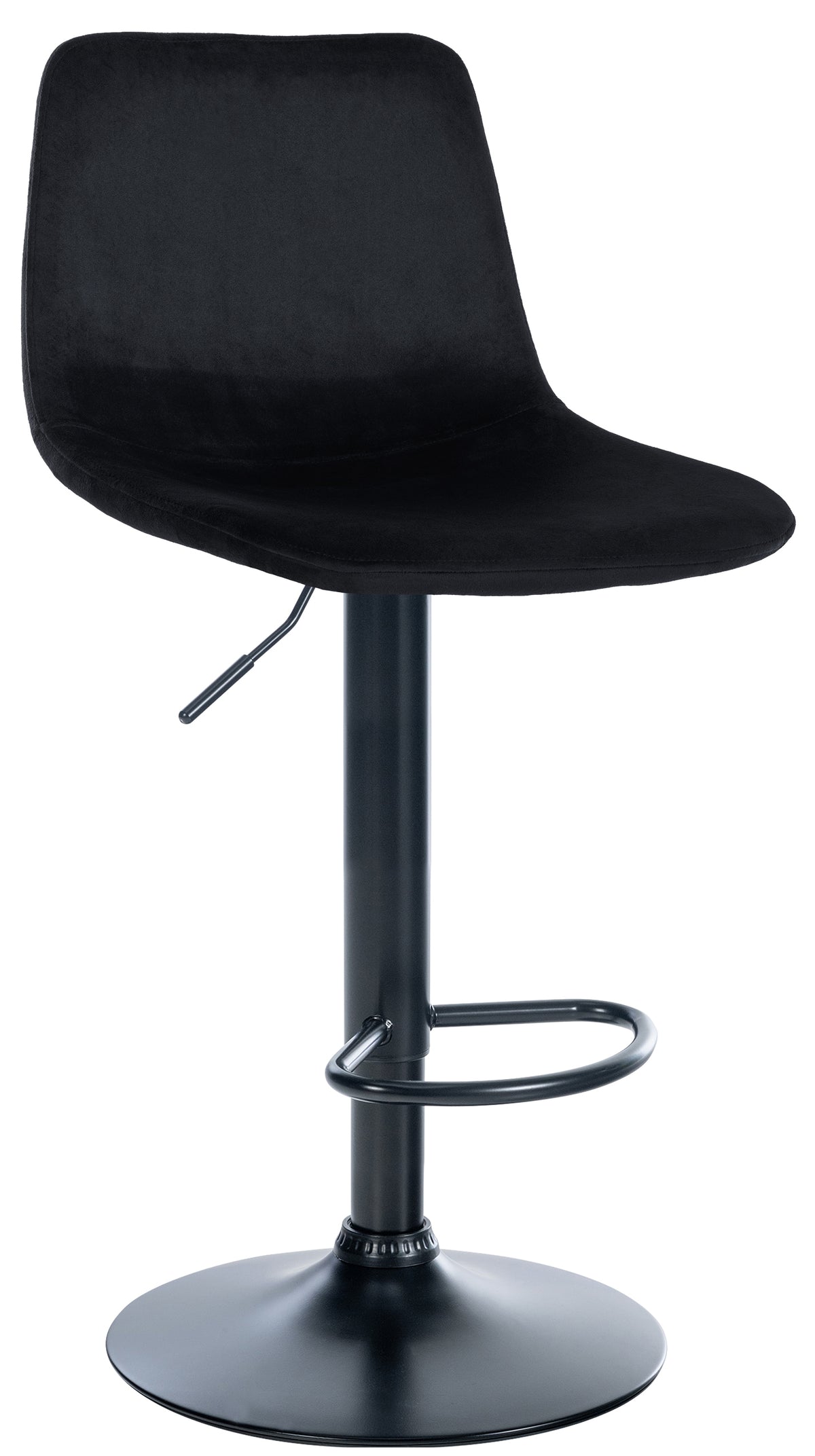 Barhocker Divo Samt Schwarz