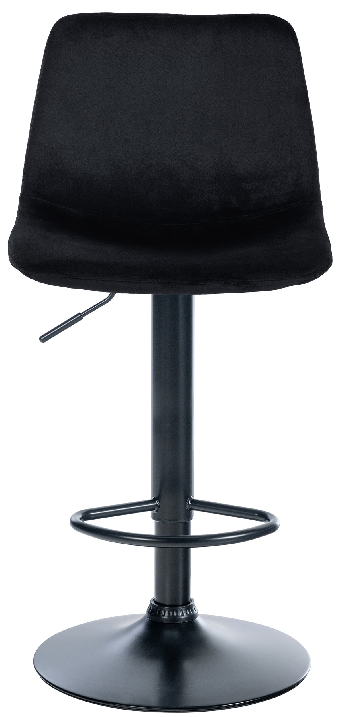 Barhocker Divo Samt Schwarz – Ansicht 3