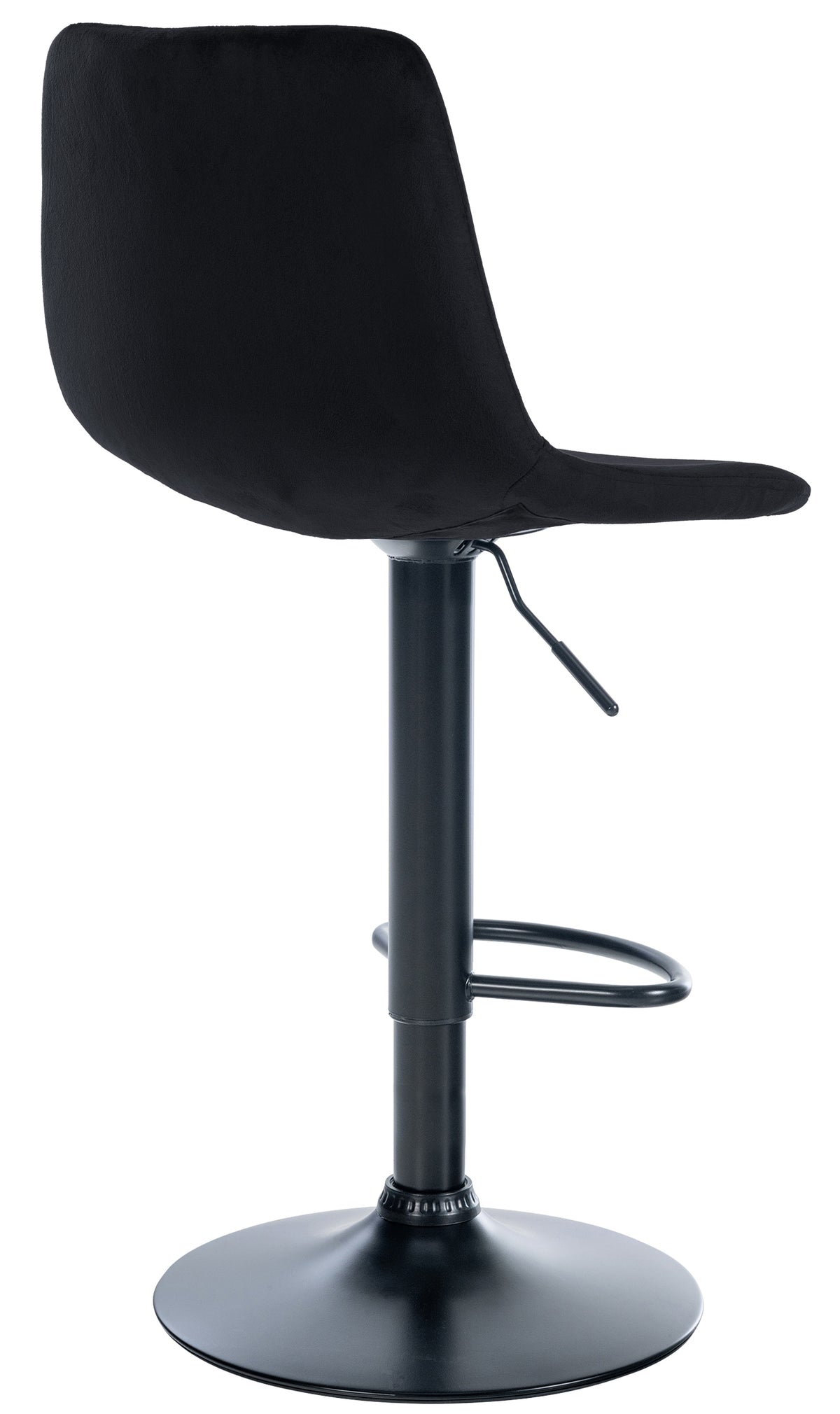 Barhocker Divo Samt Schwarz – Ansicht 5