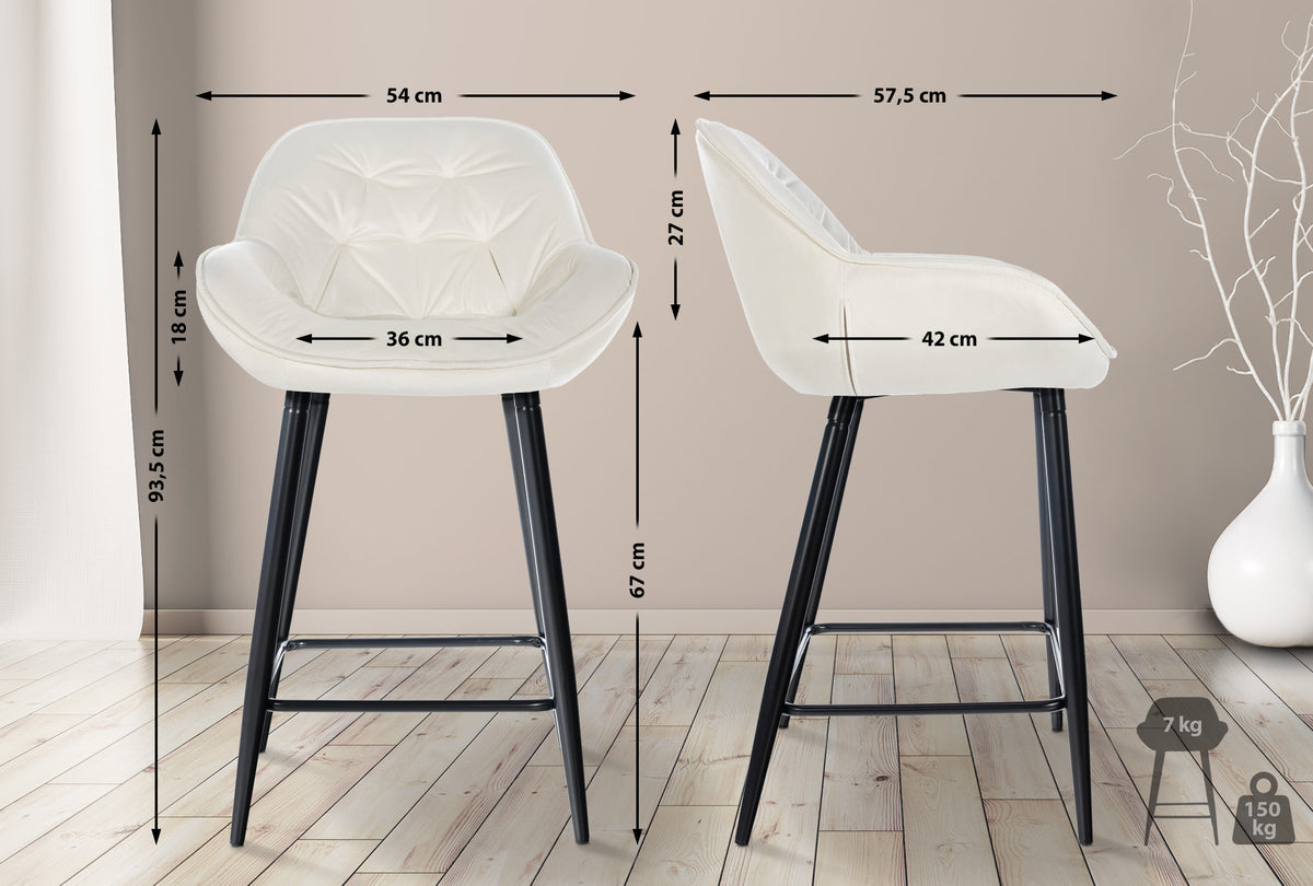 Barhocker Gibson Samt – Ansicht 17