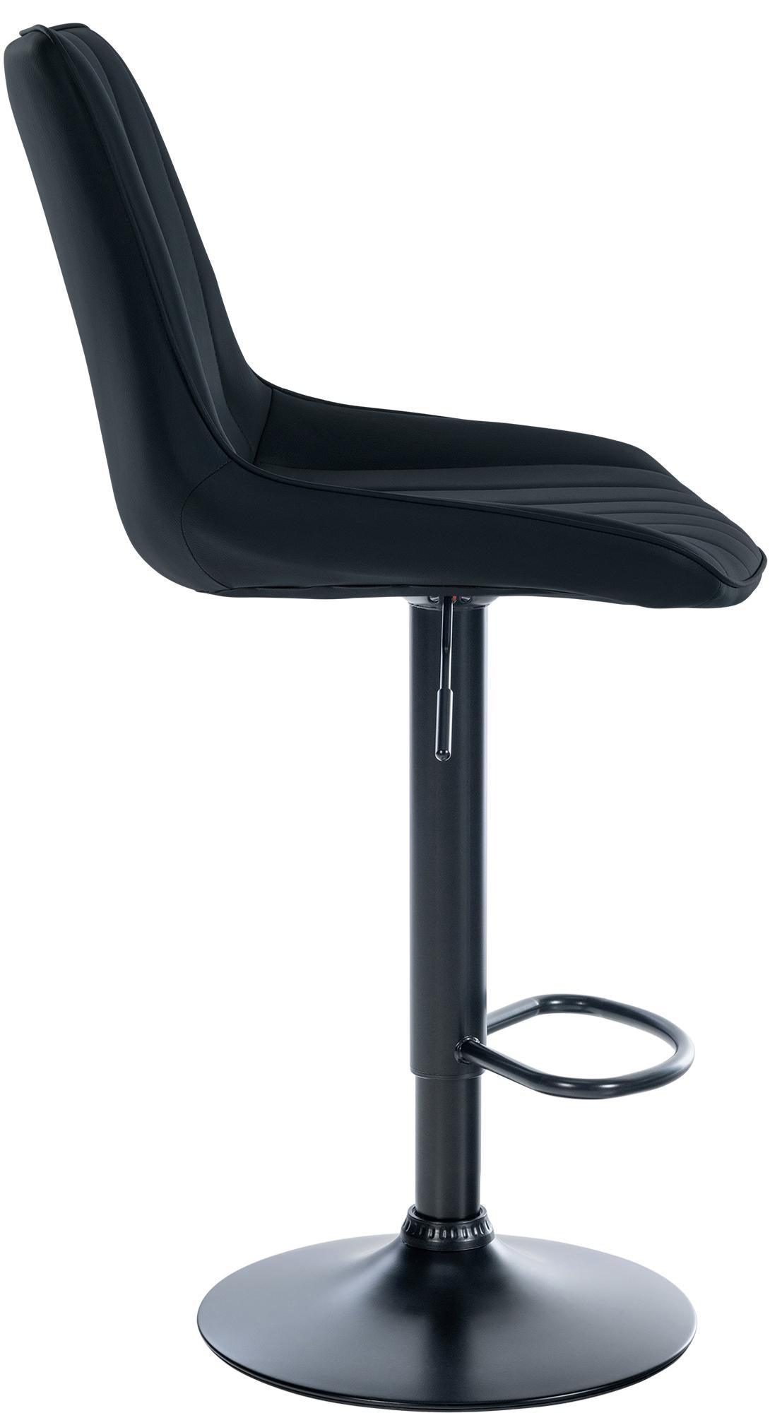 Barhocker Toni Kunstleder schwarz – Ansicht 4