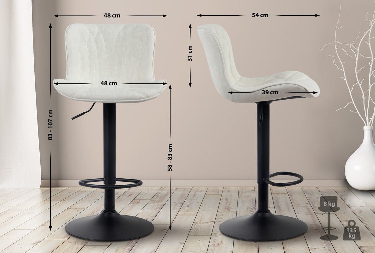 2er Set Barhocker Linus Stoff – Ansicht 14