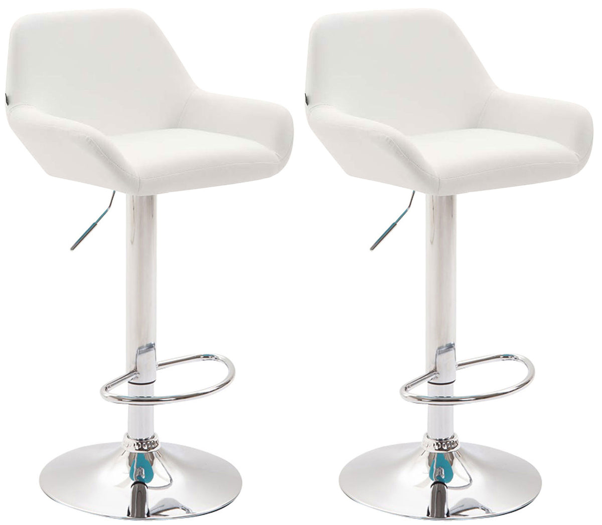 2er Set Barhocker Braga Kunstleder chrom – Ansicht 15