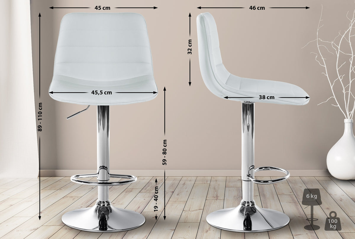 Barhocker Lex Kunstleder Chrom – Ansicht 17
