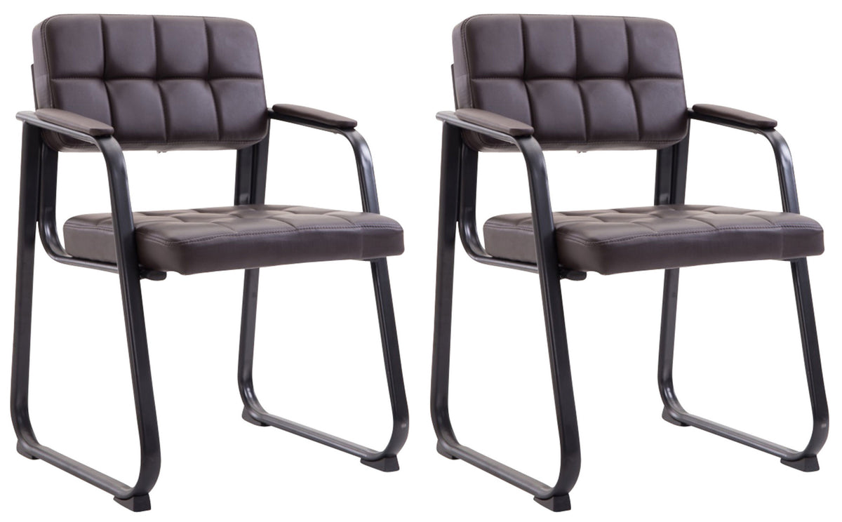 2er Set Besucherstühle Canada B Kunstleder – Ansicht 6