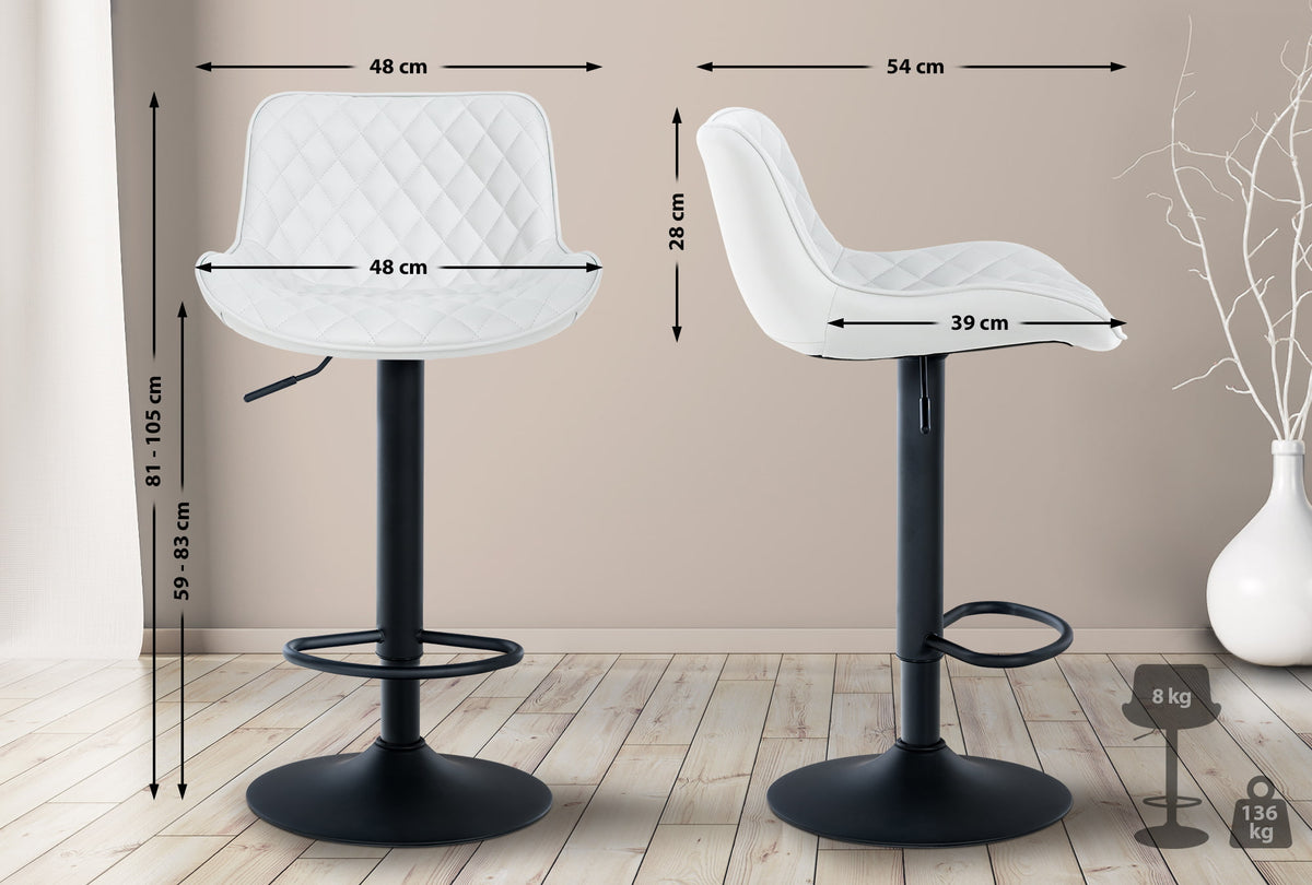 Barhocker Minosa Kunstleder – Ansicht 8
