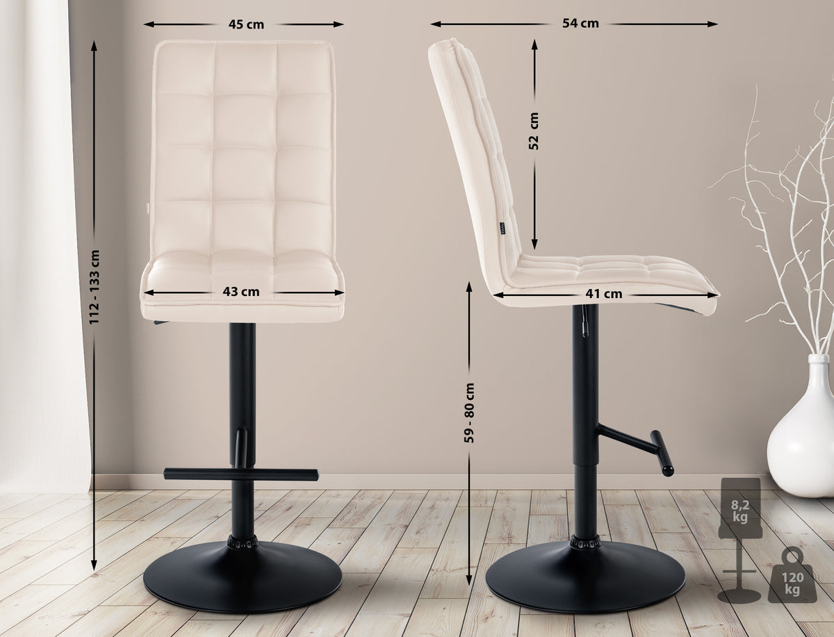 Barhocker Peking V2 Kunstleder schwarz – Ansicht 14