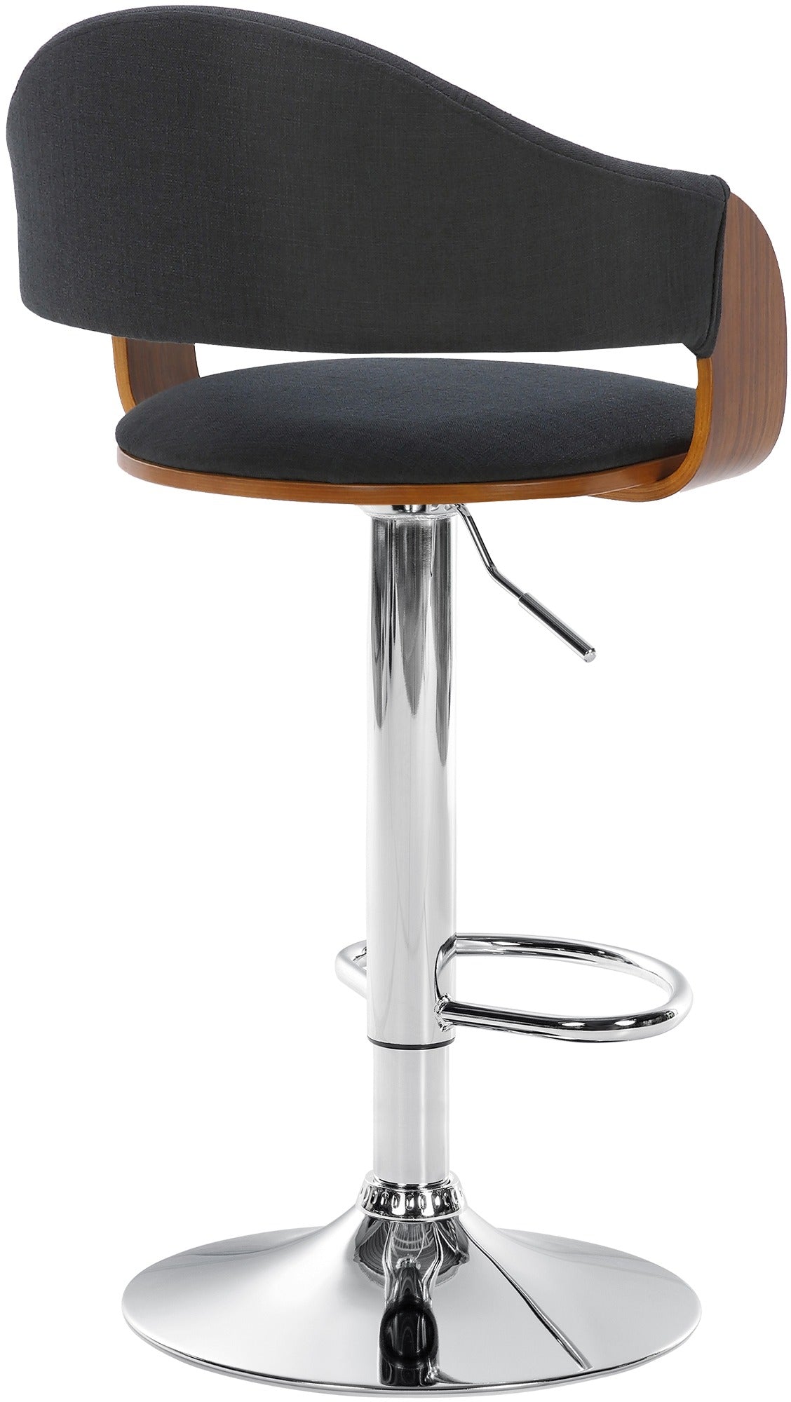 Barhocker Nilse Stoff chrom – Ansicht 3