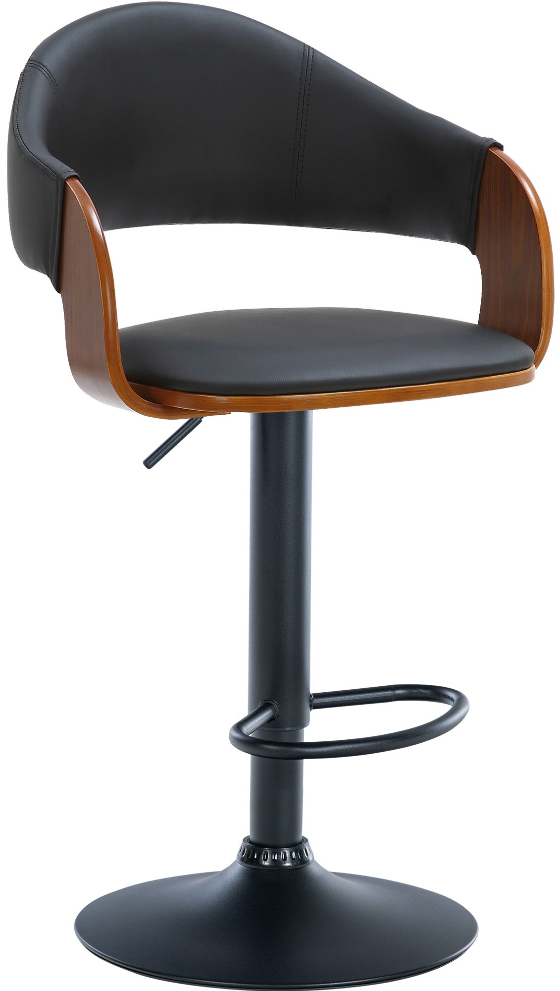 Barhocker Nilse Kunstleder schwarz